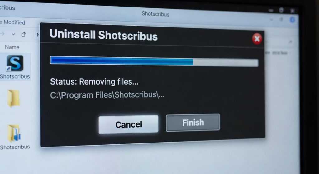 Uninstall Shotscribus