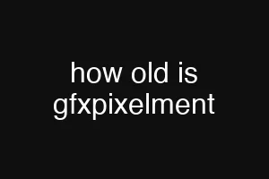 how old is gfxpixelment